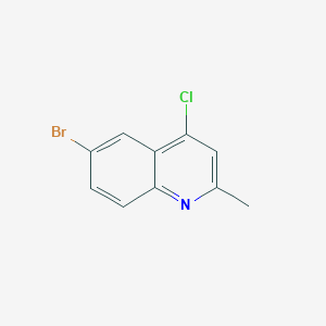 molecular formula C10H7BrClN B188114 6-Bromo-4-chloro-2-methylquinoline CAS No. 53364-85-5