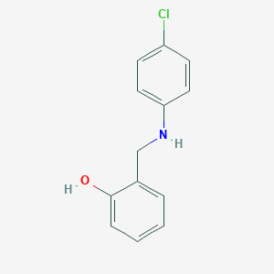molecular formula C13H12ClNO B188119 2-{[(4-Chlorophenyl)amino]methyl}phenol CAS No. 7193-94-4