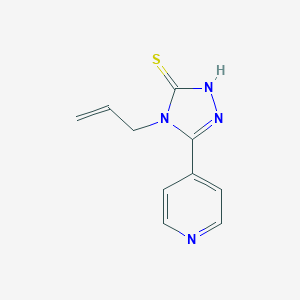molecular formula C10H10N4S B188128 4-Allyl-5-pyridin-4-yl-4H-[1,2,4]triazole-3-thiol CAS No. 90842-92-5