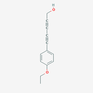 molecular formula C13H12O2 B188131 5-(4-Ethoxyphenyl)penta-2,4-diyn-1-ol CAS No. 196599-48-1