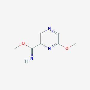 molecular formula C7H9N3O2 B188132 Methyl 6-methoxypyrazine-2-carboximidate CAS No. 59484-60-5