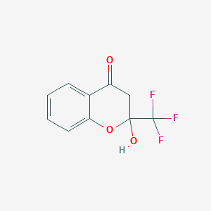 molecular formula C10H7F3O3 B188141 2-hydroxy-2-(trifluoromethyl)-2,3-dihydro-4H-chromen-4-one CAS No. 78605-60-4