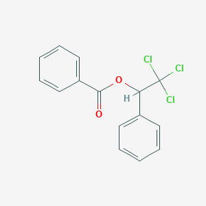 molecular formula C15H11Cl3O2 B188143 2,2,2-Trichloro-1-phenylethyl benzoate CAS No. 31644-71-0