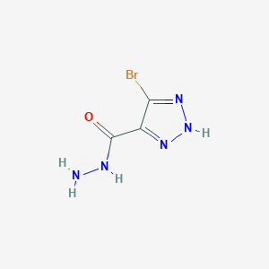 molecular formula C3H4BrN5O B188145 5-bromo-2H-triazole-4-carbohydrazide CAS No. 106824-84-4