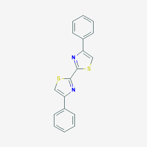 molecular formula C18H12N2S2 B188146 4-Phenyl-2-(4-phenyl-1,3-thiazol-2-yl)-1,3-thiazole CAS No. 4072-63-3