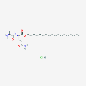 molecular formula C26H52ClN3O4 B188152 H-D-Ala-Gln-octadecyl ester hydrochloride CAS No. 153508-74-8
