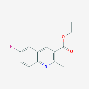 molecular formula C13H12FNO2 B188156 Ethyl 6-fluoro-2-methylquinoline-3-carboxylate CAS No. 282540-26-5