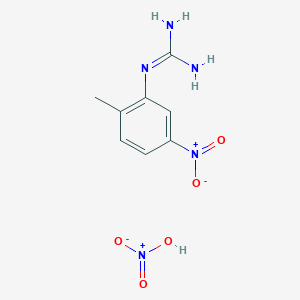 molecular formula C8H11N5O5 B018816 (2-Methyl-5-nitrophenyl)guanidine nitrate CAS No. 152460-08-7
