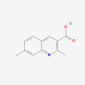 B188179 2,7-Dimethylquinoline-3-carboxylic acid CAS No. 470702-35-3