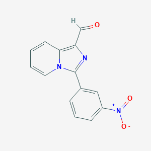 molecular formula C14H9N3O3 B188183 3-(3-Nitrophenyl)imidazo[1,5-a]pyridine-1-carbaldehyde CAS No. 446830-51-9