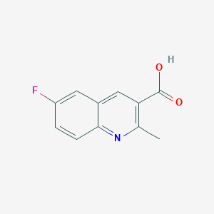 molecular formula C11H8FNO2 B188184 6-氟-2-甲基喹啉-3-羧酸 CAS No. 461026-47-1