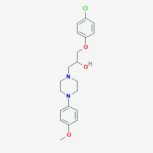 molecular formula C20H25ClN2O3 B188186 alpha-(p-Chlorophenoxymethyl)-4-(p-methoxyphenyl)-1-piperazineethanol CAS No. 66307-62-8
