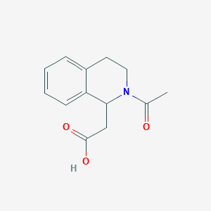 molecular formula C13H15NO3 B188188 (2-Acetyl-1,2,3,4-tetrahydroisoquinolin-1-yl)acetic acid CAS No. 53921-74-7