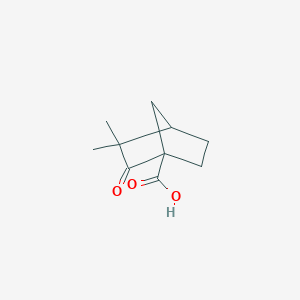 molecular formula C10H14O3 B188189 3,3-Dimethyl-2-oxobicyclo[2.2.1]heptane-1-carboxylic acid CAS No. 469-74-9