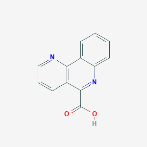 molecular formula C13H8N2O2 B188190 苯并[h][1,6]萘啶-5-羧酸 CAS No. 69164-28-9