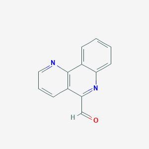 B188191 Benzo[h][1,6]naphthyridine-5-carbaldehyde CAS No. 69164-27-8
