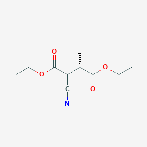 B188193 Butanedioic acid, 2-cyano-3-methyl-, diethyl ester, (3S)-(9CI) CAS No. 197852-81-6