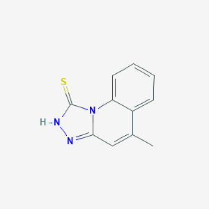 molecular formula C11H9N3S B188206 5-Methyl-[1,2,4]triazolo[4,3-a]quinoline-1-thiol CAS No. 35359-27-4