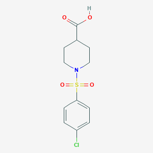molecular formula C12H14ClNO4S B188210 1-[(4-Chlorophenyl)sulfonyl]piperidine-4-carboxylic acid CAS No. 314744-43-9