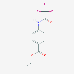 molecular formula C11H10F3NO3 B188213 Ethyl 4-[(trifluoroacetyl)amino]benzoate CAS No. 24568-14-7