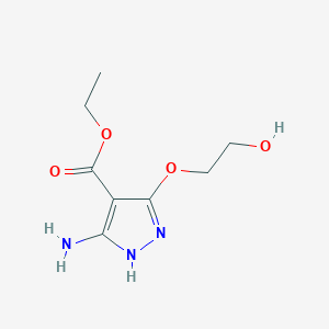 ethyl 3-amino-5-(2-hydroxyethoxy)-1H-pyrazole-4-carboxylate