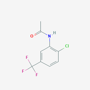 molecular formula C9H7ClF3NO B188217 N-[2-chloro-5-(trifluoromethyl)phenyl]acetamide CAS No. 6938-73-4