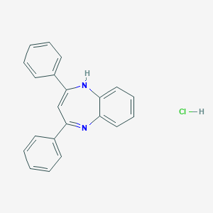 molecular formula C21H17ClN2 B188223 2,4-Diphenyl-1H-1,5-benzodiazepine CAS No. 5450-63-5