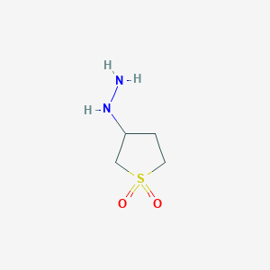 molecular formula C4H10N2O2S B188246 3-Hydrazinyltetrahydrothiophene 1,1-dioxide CAS No. 3448-12-2