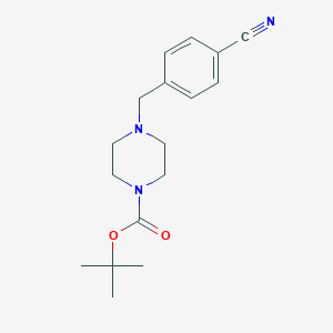 molecular formula C17H23N3O2 B018825 1-Boc-4-(4-氰基苄基)哌嗪 CAS No. 849237-14-5