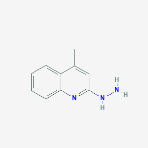 molecular formula C10H11N3 B188251 2-Hydrazino-4-methylquinoline CAS No. 21703-52-6