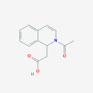 (2-Acetyl-1,2-dihydroisoquinolin-1-yl)acetic acid