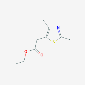 molecular formula C9H13NO2S B188267 Ethyl 2-(2,4-dimethylthiazol-5-yl)acetate CAS No. 405921-41-7