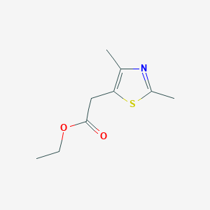 molecular formula C9H13NO2S B188267 2-(2,4-二甲基噻唑-5-基)乙酸乙酯 CAS No. 405921-41-7