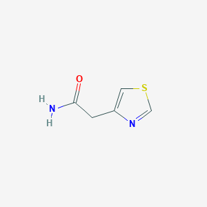molecular formula C5H6N2OS B188269 4-Thiazoleacetamide CAS No. 51551-54-3