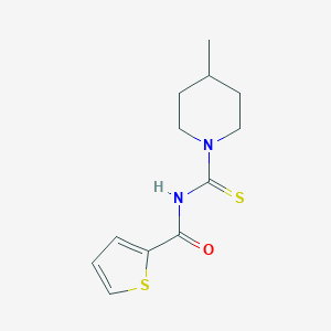 molecular formula C12H16N2OS2 B188276 N-(4-methylpiperidine-1-carbothioyl)thiophene-2-carboxamide CAS No. 6184-48-1