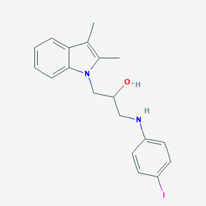 molecular formula C19H21IN2O B188279 1-(2,3-dimethyl-1H-indol-1-yl)-3-[(4-iodophenyl)amino]propan-2-ol CAS No. 315248-20-5
