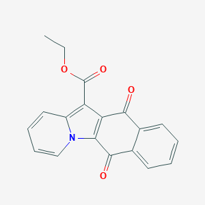 molecular formula C19H13NO4 B188287 ethyl 6,11-dioxo-6,11-dihydrobenzo[f]pyrido[1,2-a]indole-12-carboxylate CAS No. 3306-93-2