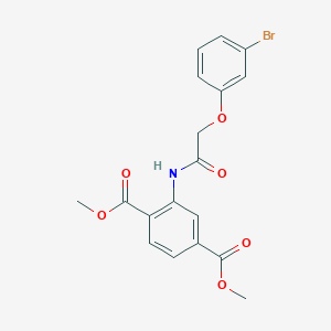 Dimethyl 2-[[2-(3-bromophenoxy)acetyl]amino]benzene-1,4-dicarboxylate