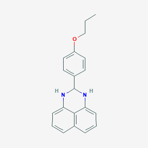 molecular formula C20H20N2O B188293 2-(4-propoxyphenyl)-2,3-dihydro-1H-perimidine CAS No. 6076-61-5