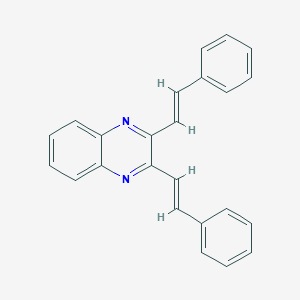 molecular formula C24H18N2 B188300 2,3-DISTYRYL-QUINOXALINE CAS No. 6620-59-3