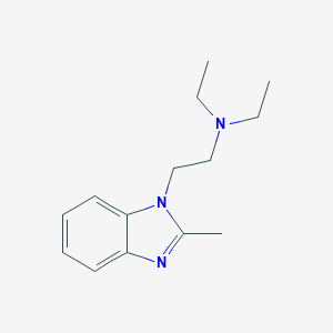 molecular formula C14H21N3 B188307 1H-Benzimidazole-1-ethanamine, N,N-diethyl-2-methyl- CAS No. 49671-72-9