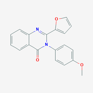 4(3H)-Quinazolinone, 2-(2-furanyl)-3-(4-methoxyphenyl)-