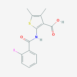 B188315 2-[(2-Iodobenzoyl)amino]-4,5-dimethylthiophene-3-carboxylic acid CAS No. 5899-19-4