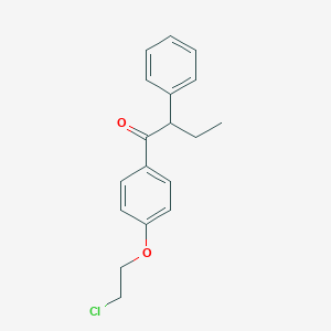 molecular formula C18H19ClO2 B018832 1-[4-(2-Chloroethoxy)phenyl]-2-phenylbutan-1-one CAS No. 103628-22-4