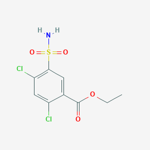 molecular formula C9H9Cl2NO4S B188332 Ethyl 2,4-dichloro-5-sulfamoylbenzoate CAS No. 4793-25-3