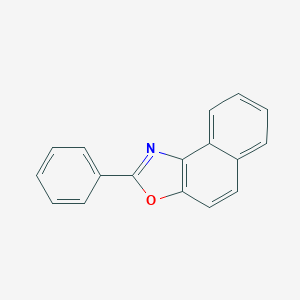 molecular formula C17H11NO B188336 Naphth[1,2-d]oxazole, 2-phenyl- CAS No. 3574-02-5