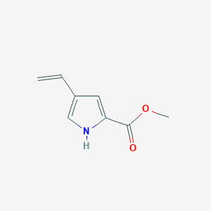 molecular formula C8H9NO2 B188337 methyl 4-ethenyl-1H-pyrrole-2-carboxylate CAS No. 198703-17-2