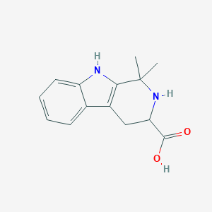 molecular formula C14H16N2O2 B188339 1,1-Dimethyl-2,3,4,9-tetrahydro-1H-beta-carboline-3-carboxylic acid CAS No. 73198-03-5
