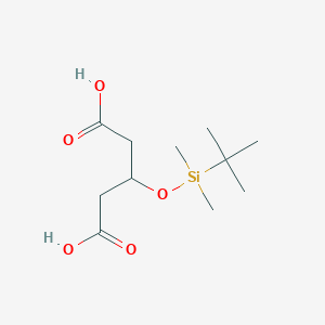 molecular formula C11H22O5Si B188341 3-(叔丁基二甲基甲硅烷基氧基)戊二酸 CAS No. 113794-48-2