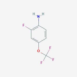 molecular formula C7H5F4NO B188343 2-Fluoro-4-(trifluoromethoxy)aniline CAS No. 123572-58-7